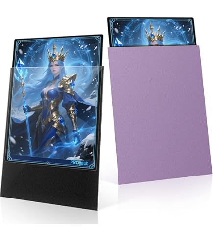 lavender card sleeves Amazon.com: TitanShield Premium Card Sleeves | Compatible with Pokemon, One  Piece, Lorcana, Flesh & Blood, & Magic The Gathering MTG | (150 Sleeves -  Standard) (1, Lavender, Standard