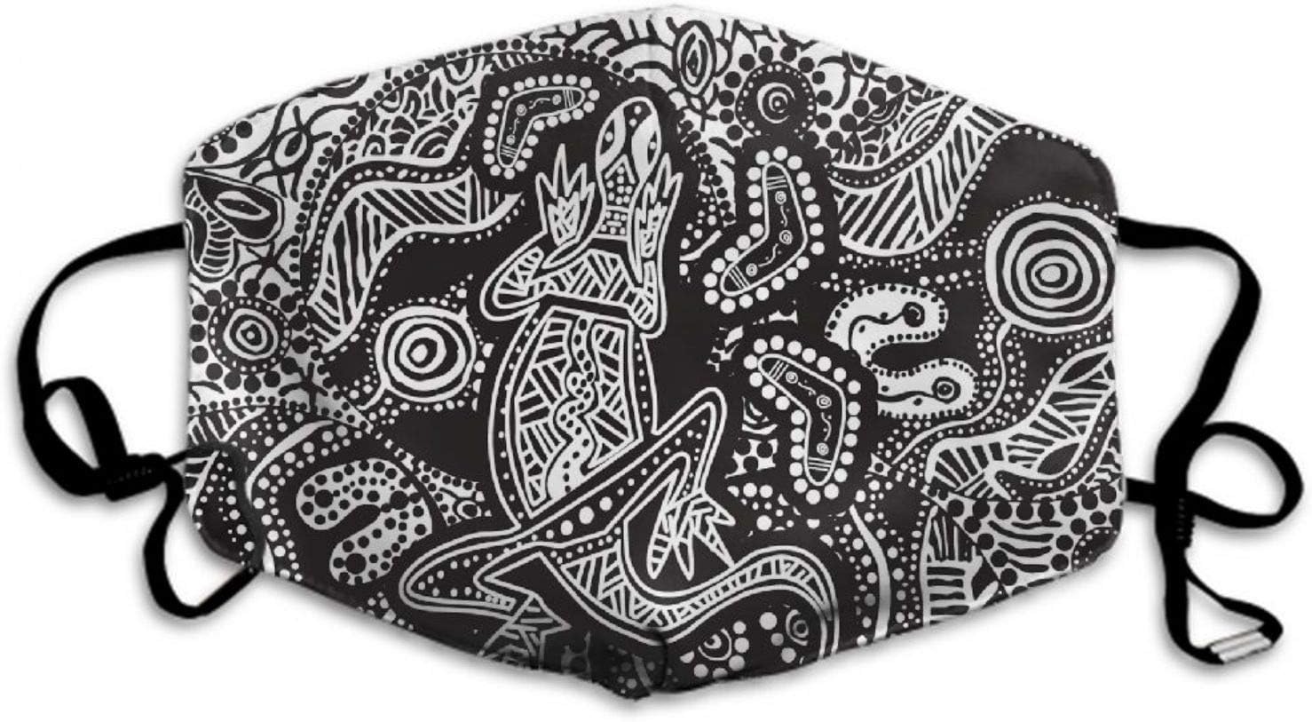 RUHUI Mouth Mask Pink Sand Beach Dust Mouth Mask Adjustable Earloop Polyester Mask