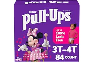 Pull-Ups Girls' Potty Training Pants, Size 3T-4T Training Underwear (32-40 lbs), 84 Count