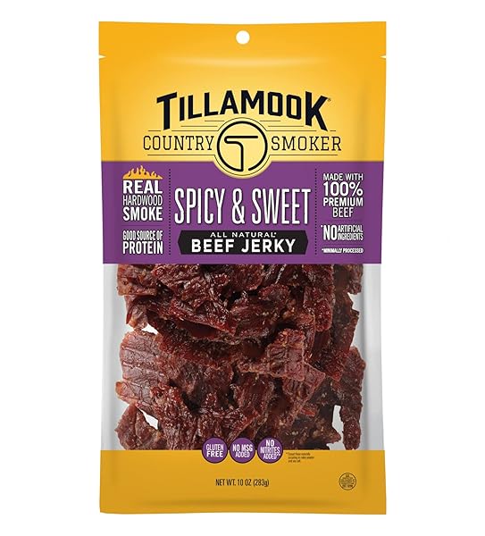 TILLAMOOK COUNTRY SMOKER REAL HARDWOOD SMOKED BEEF JERKY,...