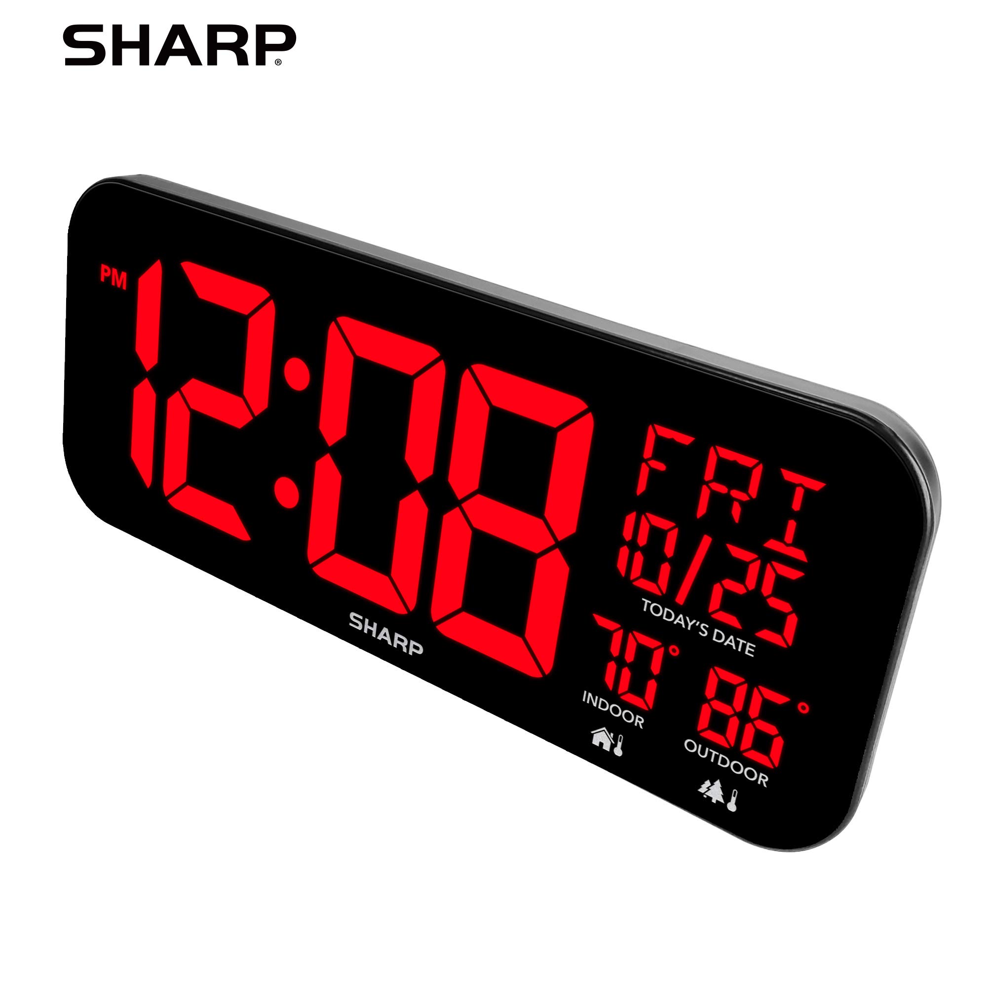Mua Sharp Large Oversized Screen LED Clock with Outdoor/Indoor ...