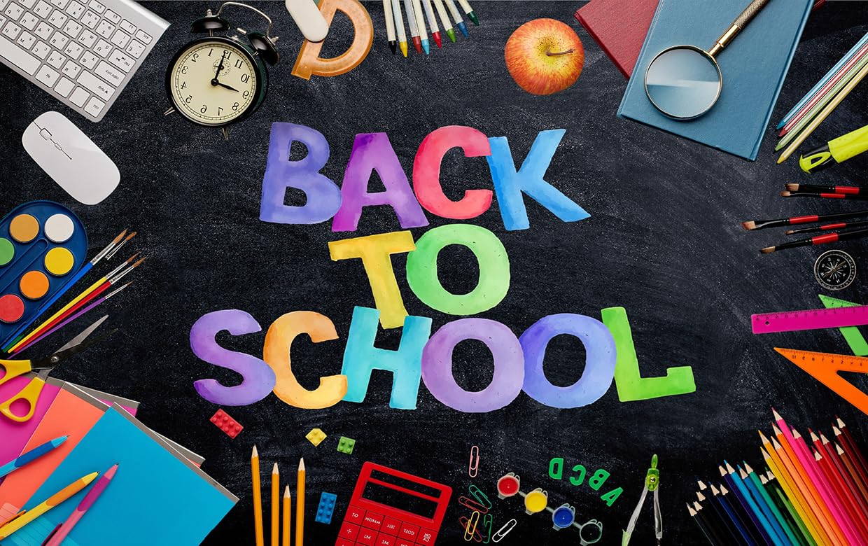 Photo 1 of Alltten 70.8''x47.2'' Welcome Back to School Banner Happy First Day of School Decorations for Classroom F310