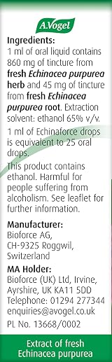 A.Vogel Echinaforce Echinacea Drops Relieves Cold & Flu Symptoms view 4