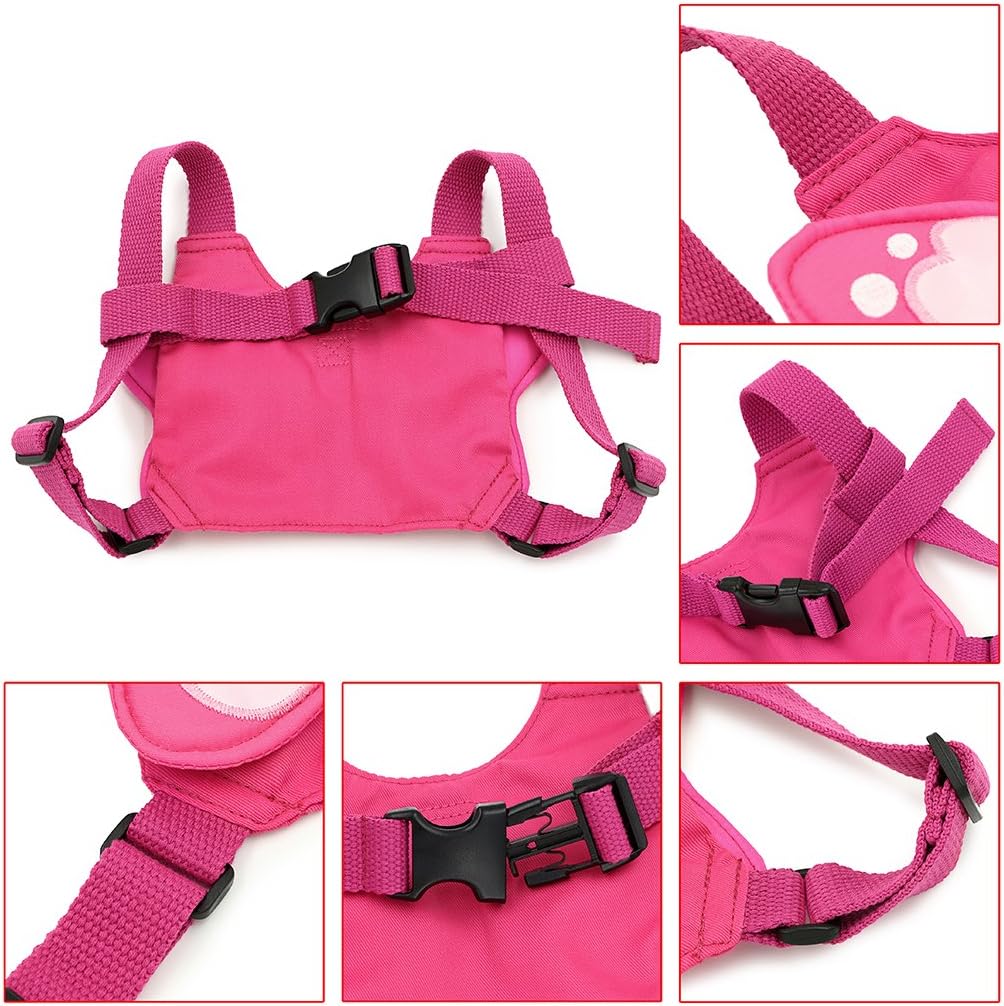 BTSKY Baby Toddler Kids Butterfly Wings Safety Harness Reins Strap Belt Lead Pink - Image 4