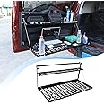LLKUANG Car Trunk Rear Door Foldable Table Cargo Shelf Storage Tailgate Table for Toyota FJ Cruiser 2007-2021 Alloy Multifunctional Storage Tray Organizer Rack
