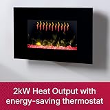 Dimplex Diamantique Optiflame Mirrored Glass Wall Electric Fire 1.4kW Heater view 8