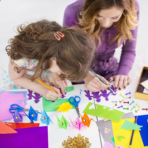 100 Attaches Mini Brads Pour Scrapbooking Et DIY - Métal Noir - Fournitures De Loisirs Créatifs - Neuf