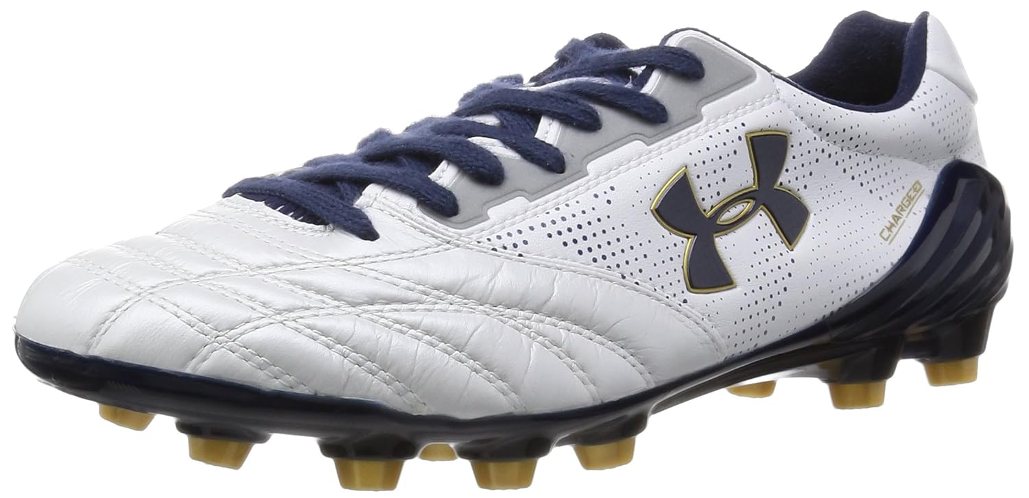 人気満点 アンダーアーマー フリーリープロhg サッカースパイク 土グラウンド用 Men B01bl1nmnsホワイト ミッドナイトネイビー メタリックゴールド 26 5 Cm 驚きの値段 Kallik Is