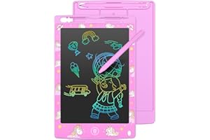 Mafiti LCD Writing Tablet 8.5 Inch Electronic Writing Drawing Pads Portable Doodle Board Gifts for Kids Toys for Girls Pink