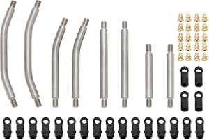 MEUS Racing SCX24 Links Double Bent Links High Clearance Chassis Links Set for Axial SCX24 C10 Bronco Wrangler 1/24 RC Crawle