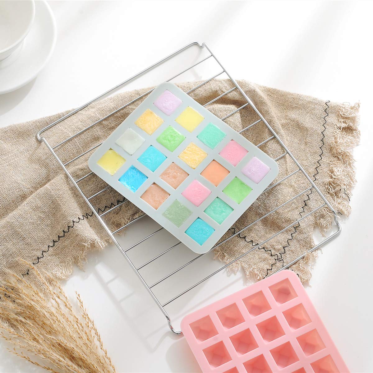 Silicone Mold For Chocolate, Cake, Jelly, Pudding (Pink)