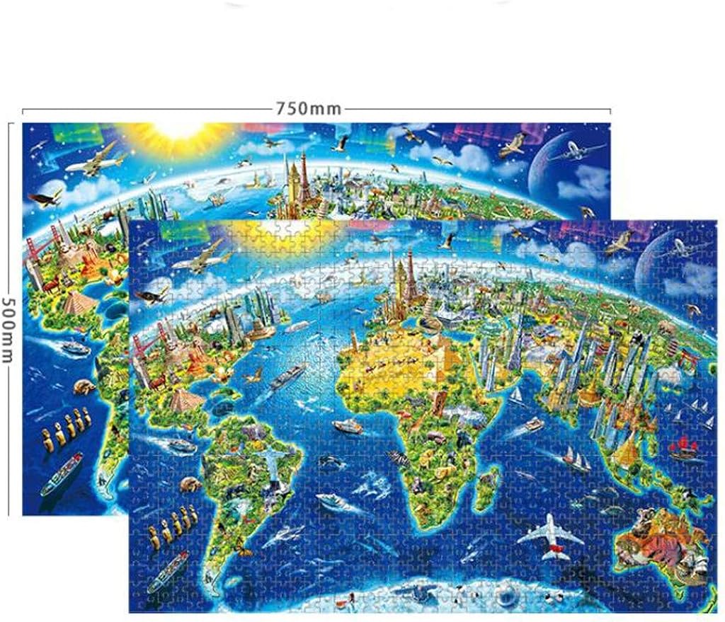 Amazon Jigsaw Puzzles 1000 Pieces World Map For Adults Family