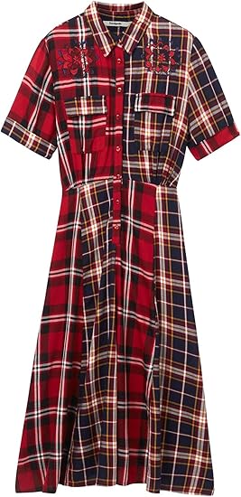 Amazon デシグアル Desigual ワンピース スリーブ Rosada レッド系 36 S ワンピース チュニック 通販