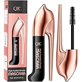 Lash Mascara,Waterproof Long Lasting Black Volume and Length Natural Mascara,Thick Luscious Lashes for Women(Black, 1PCS)