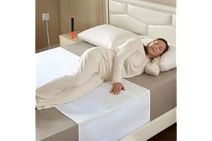 Grounding Sheets for All Mattress Sizes, BOVEREY Grounding Mat for Bed 10% Silver Fiber+90% Organic Cotton Grounding Sheets Sleeping Earth Grounded Mat, with Cord & Tester 104.3"x23.6" (Snowy White)