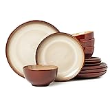 Pokini Stoneware Dinnerware Set Service for 4, 12