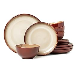 Pokini Stoneware Dinnerware Set Service for 4, 12