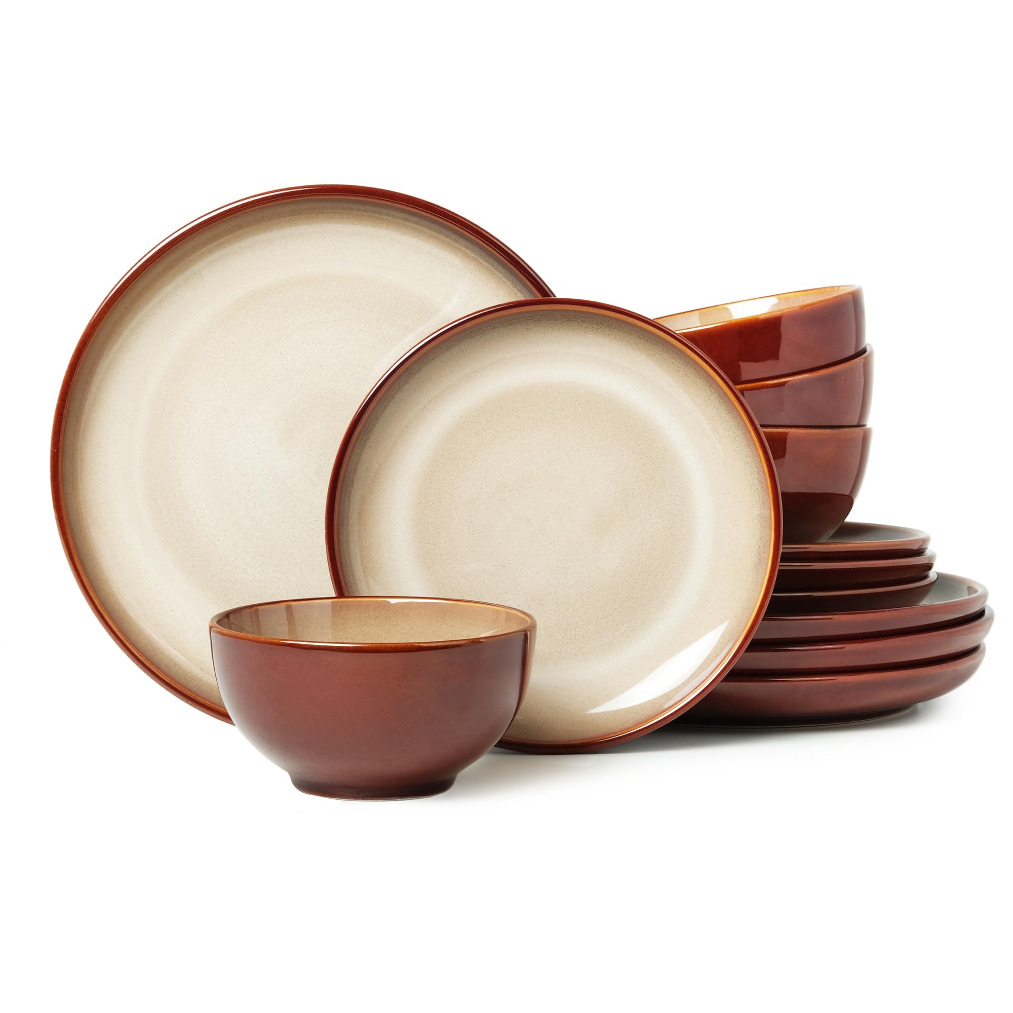 Pokini Stoneware Dinnerware Set Service for 4, 12