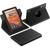 MoKo for Universal 10.1 inch Android Tablet Case with Pen Holder, Black | Slim 360 Degree Rotating Protective 10 inch Tablet Case Cover, Multi-Angle Stand, Front Pocket, for All 9.6-11 inch Tablets