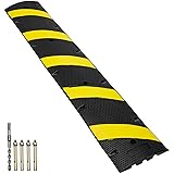 VEVOR 6 ft/72'' Rubber Speed Hump, 2 Channel, 22000