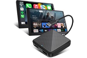 DILXYUY Car TV Mate Pro, Car TV Mate & Wireless CarPlay Adapter, CarPlay TV Adapter for Wired CarPlay Cars, Watch TV on Car Screen, Stable Fast, No Latency, Car Play TV Adapter with HDMI Input, Online Update