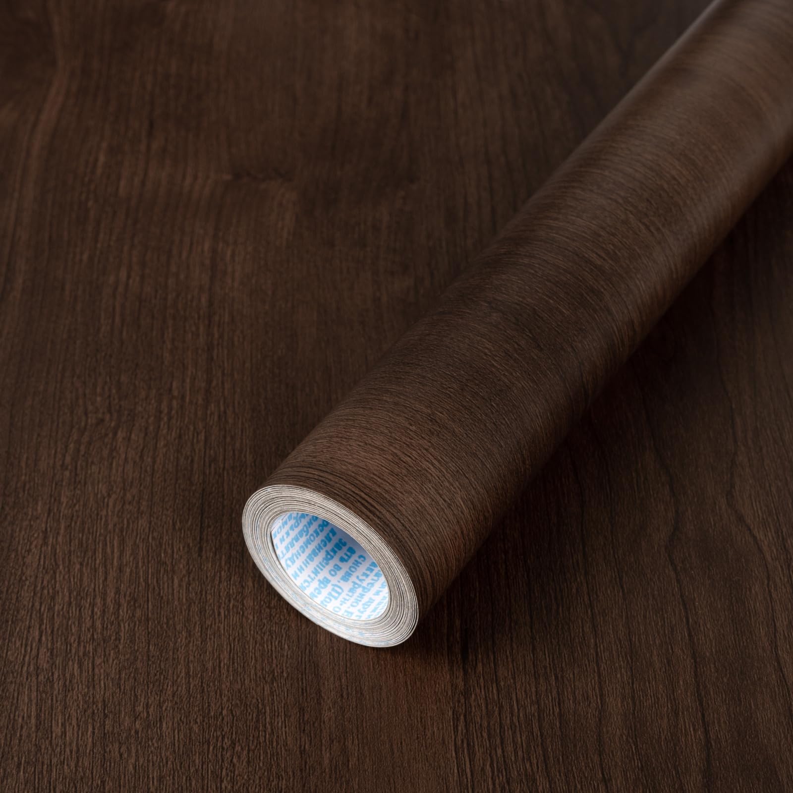 Photo 1 of Abyssaly Wood Contact Paper - Brown Walnut Wood Grain Peel and Stick Wallpaper for Countertops - Self Adhesive Removable Wood Viny Film Easy to Clean for Cabinets Desks and Drawers15.7 x 118"
