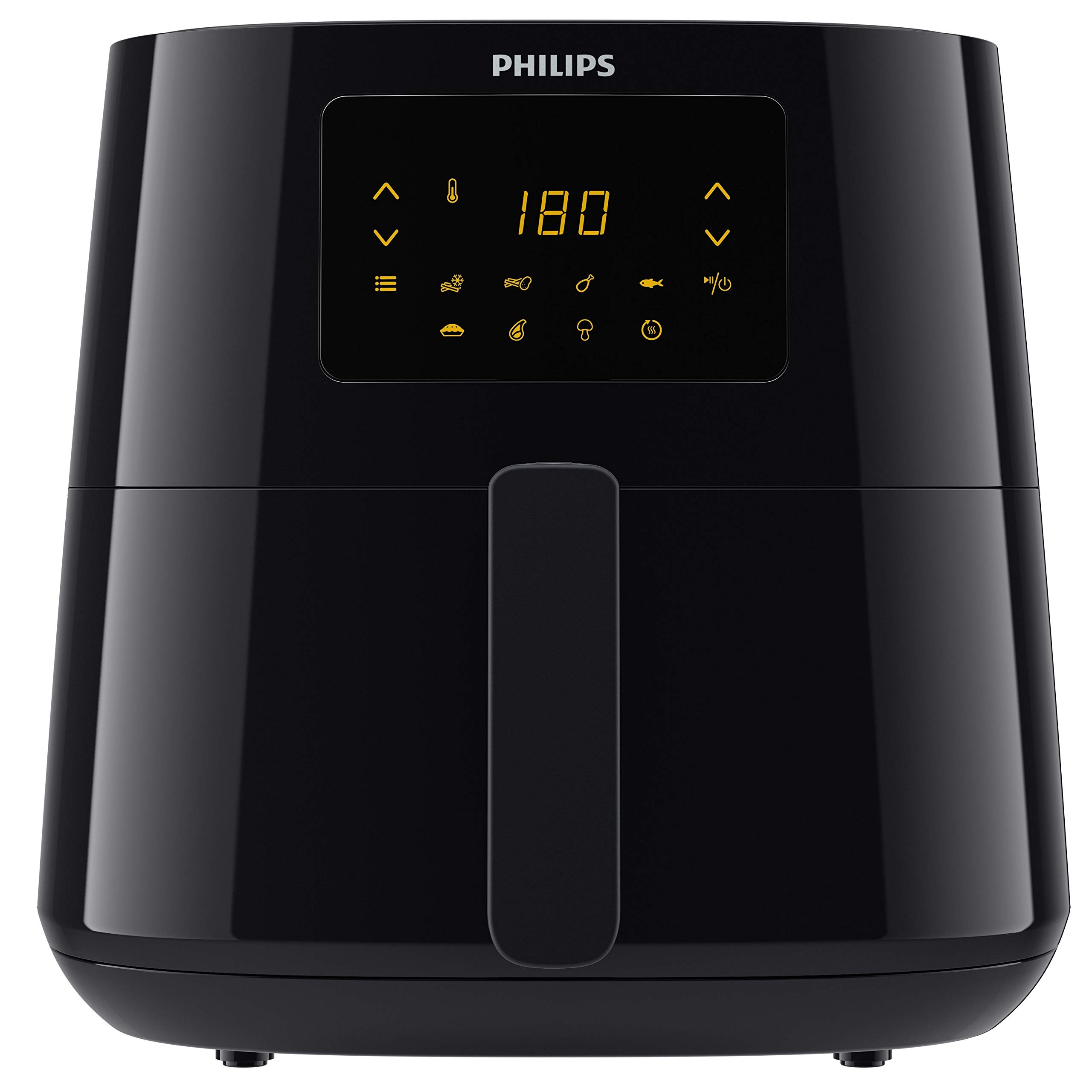 Philips Essential Airfryer XL 2.65lb/6.2L Capacity Digital Airfryer with Rapid Air Technology, Starfish Design, Easy Clean Basket, Black, (HD9270/91)