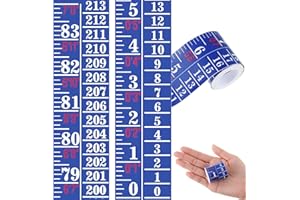 Tatuo 1 Pcs Growth Chart Wall Labels Height Indicator Tape Ruler Growth Chart Decor Height Indicator Adhesive Ruler for Home Room Measuring (Blue)