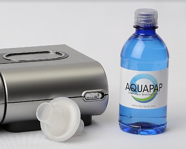 AQUAPAP 8 OUNCE 8 PACK VAPOR DISTILLED CPAP WATER | FOR USE WITH RESMED AND RESPIRONICS MACHINES