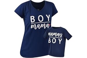 UNIQUE BABY Boy Mama Matching Mommy and Me Outfits Mom Daughter Shirts Mothers Day Outfits Mama Mini Clothing