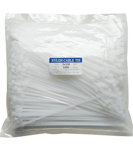 200 Pack Bulk Small 4 Inch Nylon Plastic Cable Zip Ties Wire