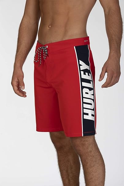 red hurley shorts