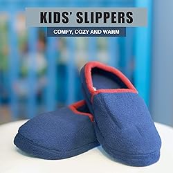 NORTY Size 6 Fleece Slippers for Boys - Slip-On