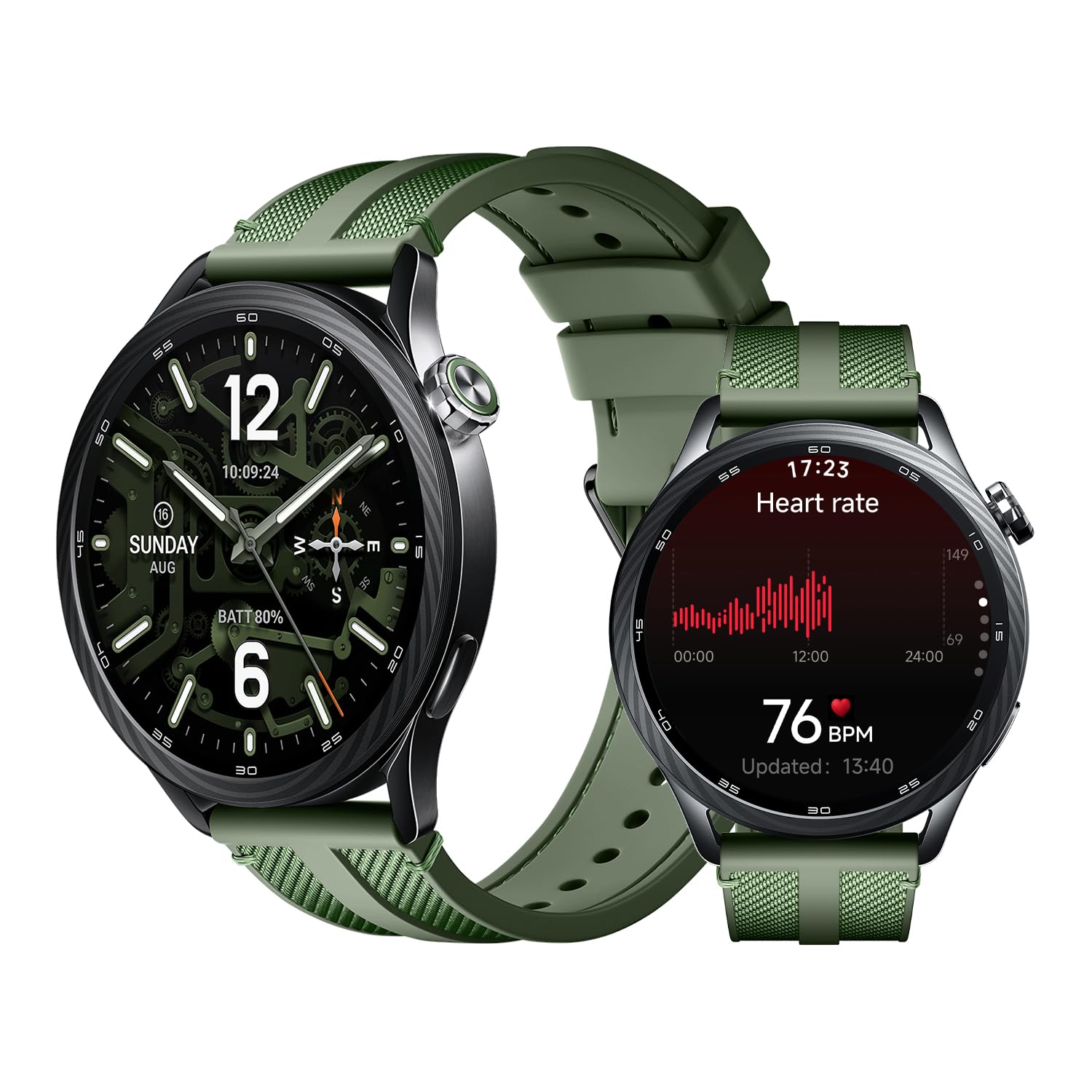 XIAOMI Watch S5 46mm, Smartwatch für Damen/Herren, 1,48" AMOLED, Fitness-Tracker mit Herzfrequenz- und Schlafüberwachung, 21 Tage Akku, 150+ Sportmodi, Dualband-GPS, NFC, Android&iOS, Jungle Green