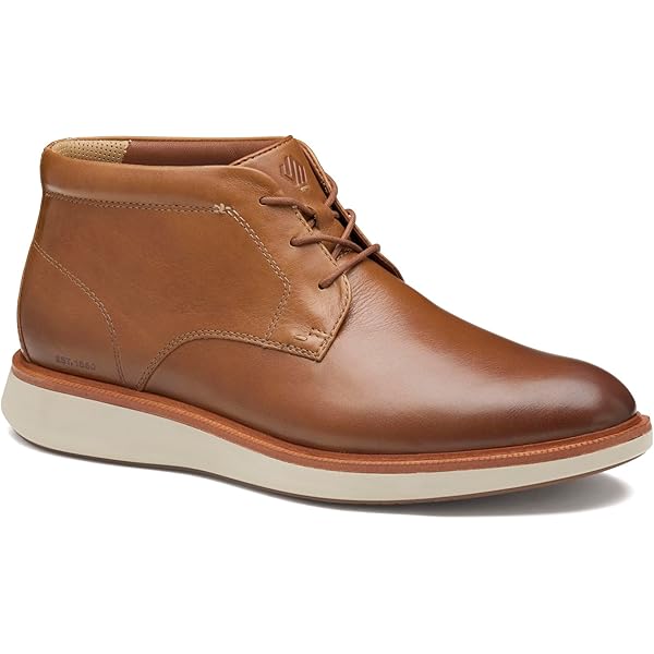 Amazon.com | Johnston & Murphy Emery Zip Bootie Cognac Washed