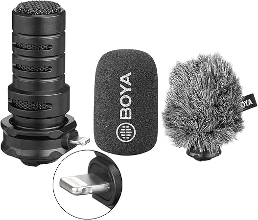 Amazon Cardioid Lightning マイク Iphone X Vlog用 Boya Dm0 デジタル Mfi ライトニングマイク 優れたサウンド付き Iphone 11 8 7 7plus Ipad Ipod Touch Ios 録画youtubeビデオvblog Livestream 外付けマイク 通販