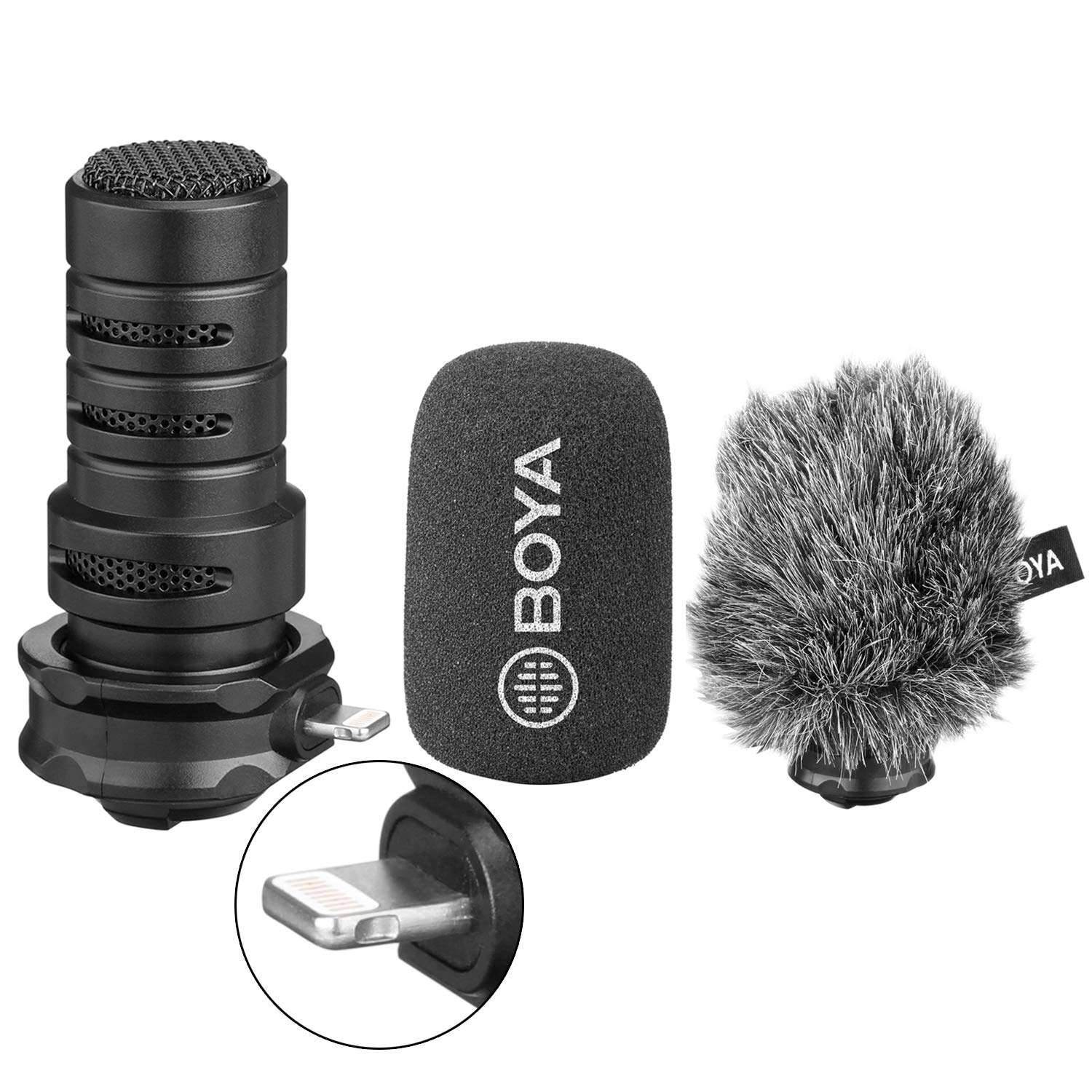 BOYA Cardioid Lightning Microphone for iPhone X Vlog, DM200 Digital MFI Lightning Mic with Superb Sound for iPhone 11 8 7 7plus iPad iPod Touch iOS Recording YouTube Video Vblog Livestream