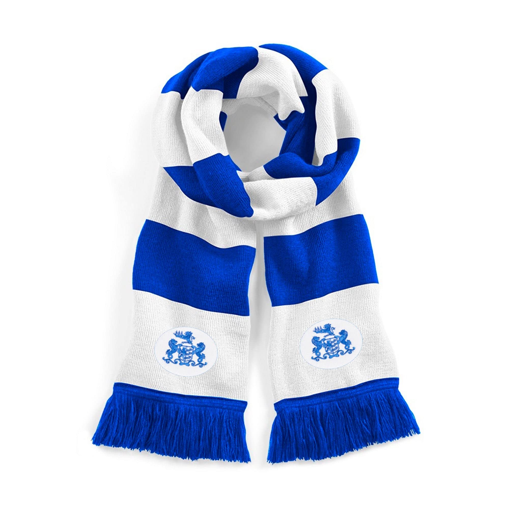 Ipswich 1950s Retro Traditional Football Scarf Embroidered Logo