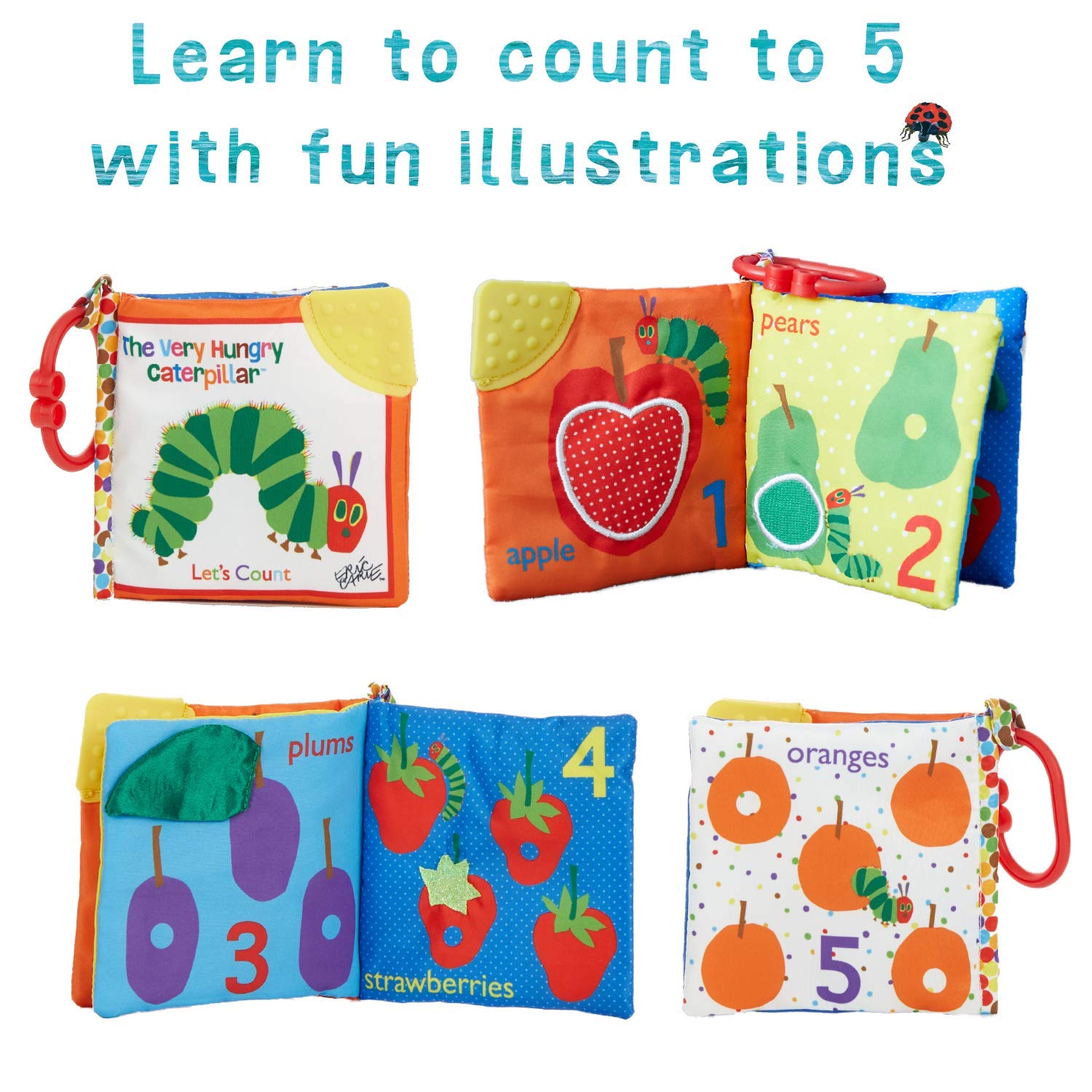 World of Eric Carle, The Very Hungry Caterpillar Let's Count Clip-On Book : Baby Toys : Baby