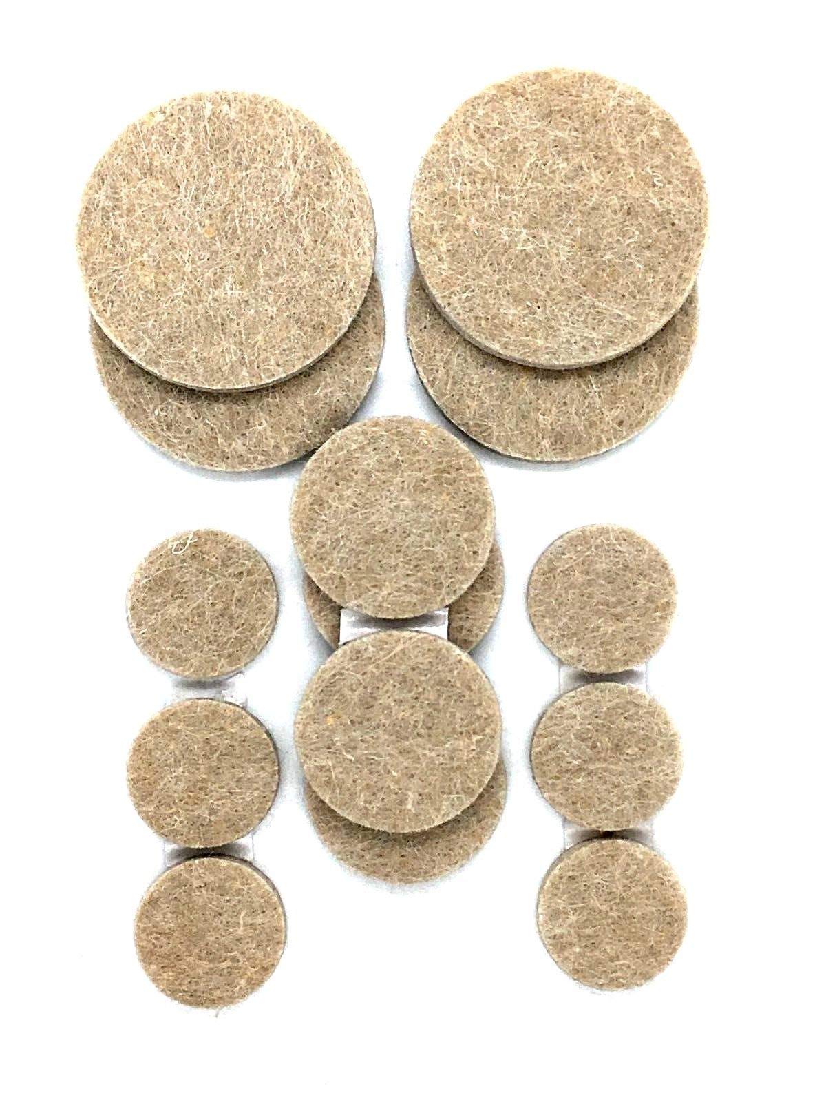 Merriway BH05080 (62 Assorted Pcs) Premium Self Stick Felt Pads For Hardwood Floors and Furniture Protection