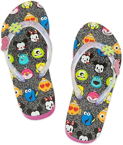 Amazon ディズニー 絵文字 Emoji ビーチサンダル 16cm Us7 8 女の子 ガールズ 並行輸入品 Disney ディズニー ビーチサンダル