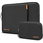 MOSISO 360 Protective Laptop Case 13.3 inch, 13-14 inch Laptop Sleeve Compatible with MacBook Air 13.6/Pro 13/Pro 14, HP Dell ASUS Lenovo, Shockproof Vertical Bag with Front Pocket&Small Case, Black