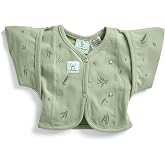 ergoPouch Butterfly Cardi, 2-6 Months Baby Swaddle Transition Aid | Arm Pockets, Made for Hands-Up Sleeping, Worn Over Swaddle or Sleep Sack, Stretchy &amp; Breathable, Willow