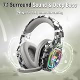 Ozeino Wireless Gaming Headset 2.4GHz 40H Battery PS5 PS4 PC USB Type-C view 5