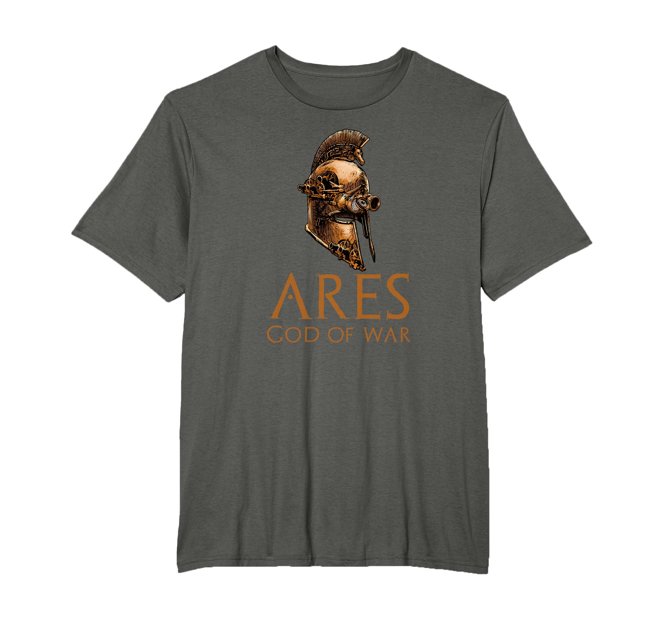 Ares God Of War Steampunk Ancient Greek Spartan Helmet T-Shirt