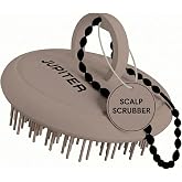 Jupiter Scalp Exfoliator - Scalp Massager Tool for Wet &amp; Dry Hair - Ergonomic Detangler Brush - Dandruff Comb &amp; Scrub to Remove Dandruff &amp; Buildup and Support Circulation - Purple