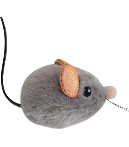 Amazon.com : Hugo Boss Scruffy Vibrating Mouse Cat Toy : Pet Mice