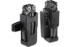 ClaspVital Sheath for Wave & Wave Plus - 360° Rotating Belt Clip Holster Case for Tool Belt | Heavy-Duty ABS Plastic | Fits Belts Up to 1.75" | Camping, EDC, Outdoor Gear