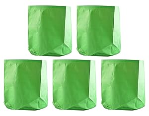 Evergreen Gardening Green Grow Bag (12 x 12 ) - Qty 5 nos