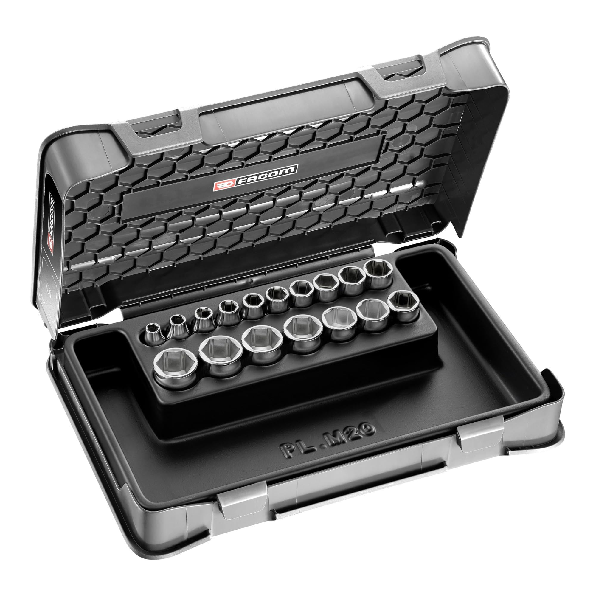 Socket Set 3/8 Inch 6 Metric Pans 17 Pieces